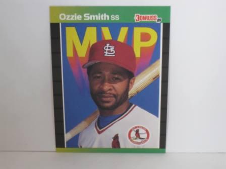 Ozzie Smith MVP #BC-14 1989 Donruss Baseball Card